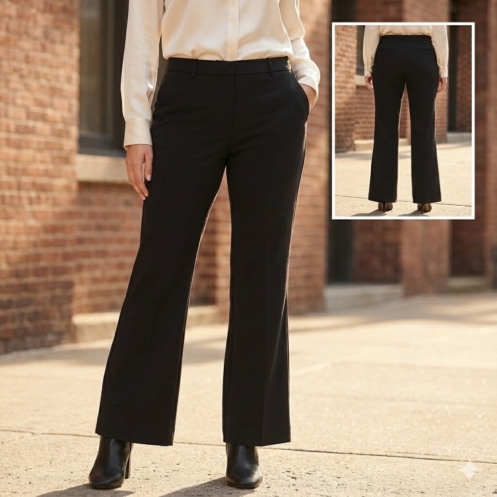 Banana Republic Pants Size‎ 16 Black High-Rise Bootcut 365 Sculpted Stretch NWT